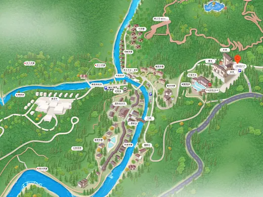 老河口结合景区手绘地图智慧导览和720全景技术，可以让景区更加“动”起来，为游客提供更加身临其境的导览体验。